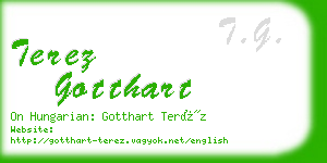 terez gotthart business card